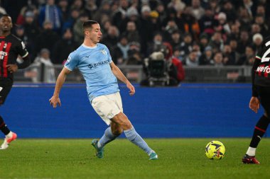 Adam Marusic (SS Lazio) during the Italian Football Championship League A 2022/2023 match between SS Lazio vs AC Milan at the Olimpic Stadium in Rome on 24 January 2023. - Credit: Fabrizio Corradetti/LiveMedi