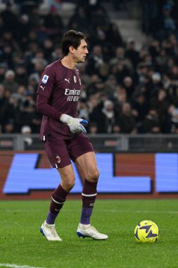 Ciprian Tatarusanu (AC Milan)  during the Italian Football Championship League A 2022/2023 match between SS Lazio vs AC Milan at the Olimpic Stadium in Rome on 24 January 2023. - Credit: Fabrizio Corradetti/LiveMedi