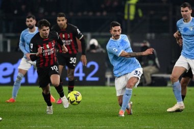 Danilo Cataldi (SS Lazio) during the Italian Football Championship League A 2022/2023 match between SS Lazio vs AC Milan at the Olimpic Stadium in Rome on 24 January 2023. - Credit: Fabrizio Corradetti/LiveMedi