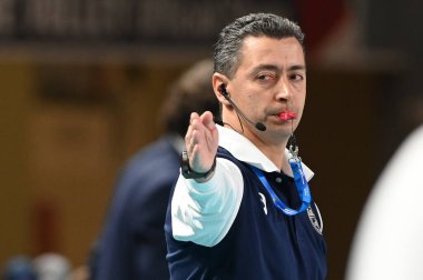Konstantin YOVCHEV (Second referee of the match) during CEV Champions League volleyball match Cucine Lube Civitanova vs Knack Roeselare at the Eurosuole Forum in Civitanova Marche, Italy, January 25, 2023 - Credit: Roberto Bartomeol