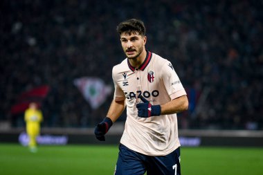Bologna's Riccardo Orsolini portrait during italian soccer Serie A match Bologna FC vs Atalanta BC (portraits archive) at the Renato Dall'Ara stadium in Bologna, Italy, January 09, 2023 - Credit: Ettore Griffon