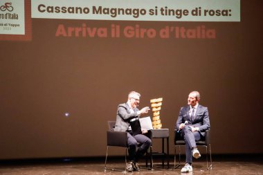 Giro D'Italia stage presentation evening with Ivan Basso during News Giro D'Italia stage presentation evening at the Teatro Cassano Magnago in Cassano Magnago, Italy, January 26, 2023 - Credit: Roberta Corradi
