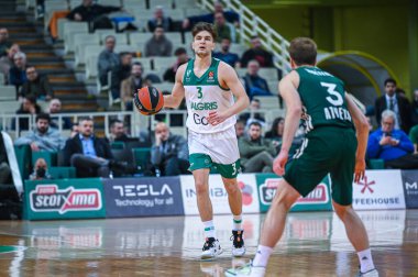 3 DOVYDAS GIEDRAITIS of Zalgiris Kaunas during the Euroleague, Round 21, match between Panathinaikos BC and Zalgiris Kaunas at Oaka Altion on January 26, 2023 in Athens, Greece. - Credit: Stefanos Kyriazis/LiveMedi