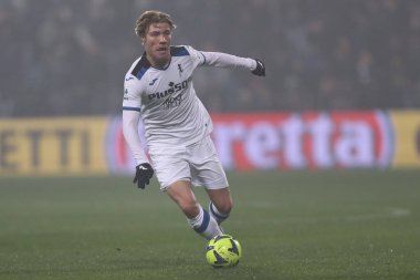 Rasmus Hojlund of Atalanta Bergamasca Calcio in action during the Serie A match between U.S. Sassuolo Calcio and Atalanta Bergamasca Calcio at Mapei Stadium-Citta del Tricolore on February 4, 2023 in Reggio Emilia, Italy. - Credit: Luca Amedeo Bizzar