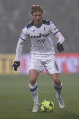 Rasmus Hojlund of Atalanta Bergamasca Calcio in action during the Serie A match between U.S. Sassuolo Calcio and Atalanta Bergamasca Calcio at Mapei Stadium-Citta del Tricolore on February 4, 2023 in Reggio Emilia, Italy. - Credit: Luca Amedeo Bizzar