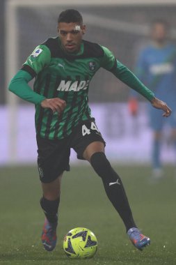 Ruan Tressoldi of U.S. Sassuolo Calcio in action during the Serie A match between U.S. Sassuolo Calcio and Atalanta Bergamasca Calcio at Mapei Stadium-Citta del Tricolore on February 4, 2023 in Reggio Emilia, Italy. - Credit: Luca Amedeo Bizzarri/Liv