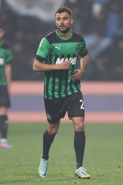 Nedim Bajrami of U.S. Sassuolo Calcio in action during the Serie A match between U.S. Sassuolo Calcio and Atalanta Bergamasca Calcio at Mapei Stadium-Citta del Tricolore on February 4, 2023 in Reggio Emilia, Italy. - Credit: Luca Amedeo Bizzarri/Live