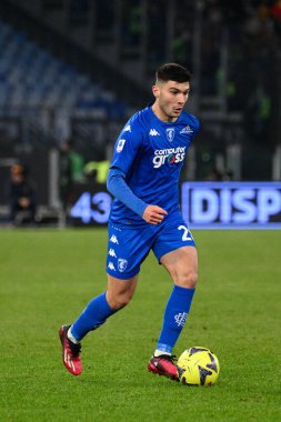 Nikolo 'Cambiaghi (Empoli FC) İtalya Futbol Şampiyonası Ligi 2022 / 2023 sezonunda Roma Olimpik Stadyumu' nda AS Roma - Empoli FC maçında. - Fotoğraf: Fabrizio Corradetti / LiveMedi