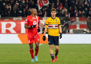 Marlon Santos(Monza) and Filip Djuricic (Sampdoria) during italian soccer Serie A match AC Monza vs UC Sampdoria at the U-Power Stadium in Monza, Italy, February 06, 2023 - Credit: Nicolas Morassutt