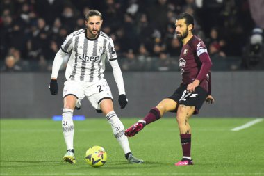 Antonio Candreva of US Salernitana  competes for the ball with \ during the Serie A match between US Salernitana 1919 v Juventus FC  at Arechi  Stadium  - Credit: Agostino Gemito/LiveMedi