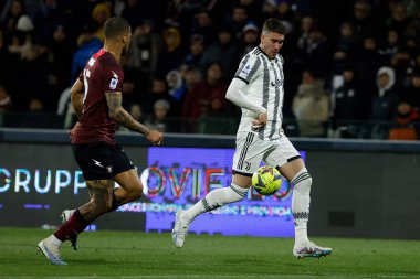 Dusan Vlahovic of Juventus  during italian soccer Serie A match US Salernitana vs Juventus FC at the Arechi stadium in Salerno, Italy, February 07, 2023 - Credit: AGN Fot