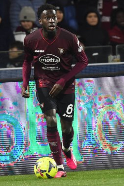 Junior Sambia of US Salernitana  in action during the Serie A match between US Salernitana 1919 v Juventus FC  at Stadio Arechi   - Credit: Agostino Gemito/LiveMedi