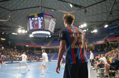 Soler Biescas (Barca) during Handball EHF Champions League - Barca vs Elverum Handball at the Palau Blaugrana in Barcelona, Spain, February 09, 2023 - Credit: Felipe Mondin