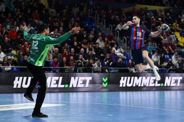 Janc (Barca) during Handball EHF Champions League - Barca vs Elverum Handball at the Palau Blaugrana in Barcelona, Spain, February 09, 2023 - Credit: Felipe Mondin