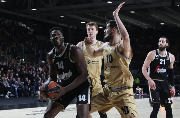 Mouhammadou Jaiteh (Segafredo Virtus Bologna) during the Euroleague basketball championship match Segafredo Virtus Bologna Vs. 
FC Barcelona - Bologna, Italy, February 09, 2023 at Segafredo Arena - Credit: Michele Nucci/LiveMedi