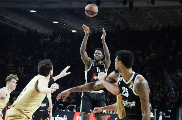 Mouhammadou Jaiteh (Segafredo Virtus Bologna) during the Euroleague basketball championship match Segafredo Virtus Bologna Vs. 
FC Barcelona - Bologna, Italy, February 09, 2023 at Segafredo Arena - Credit: Michele Nucci/LiveMedi