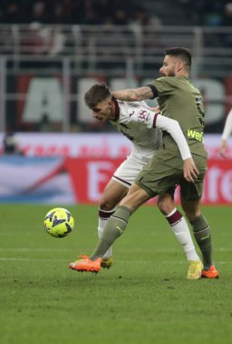 Gvidas Gneitis of Torino FC during the Italian serie A, football match between Ac Milan and Torino Fc on 10 February 2023 at San Siro Stadium, Milan, Italy. Photo Ndrerim Kaceli - Credit: Nderim Kaceli/LiveMedi
