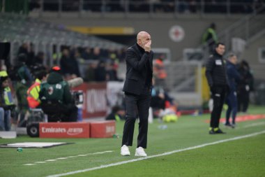 Stefano Pioli, Manager of AC Milan during the Italian serie A, football match between Ac Milan and Torino Fc on 10 February 2023 at San Siro Stadium, Milan, Italy. Photo Ndrerim Kaceli - Credit: Nderim Kaceli/LiveMedi
