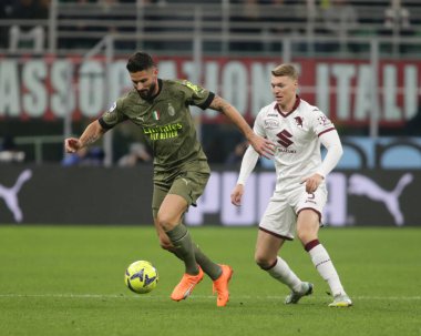 Olivier Giroud of AC Milan during the Italian serie A, football match between Ac Milan and Torino Fc on 10 February 2023 at San Siro Stadium, Milan, Italy. Photo Ndrerim Kaceli - Credit: Nderim Kaceli/LiveMedi