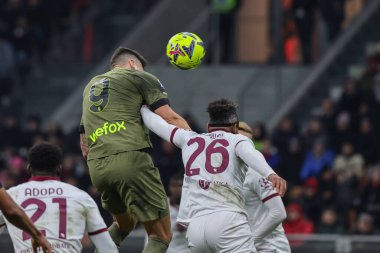 Olivier Giroud of AC Milan scores a goal during Serie A 2022/23 football match between AC Milan and Torino FC at San Siro Stadium, Milan, Italy on February 10, 2023 - Credit: Fabrizio Carabelli/LiveMedi