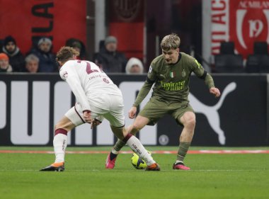 Alexis Saelemaekers of AC Milan during the Italian serie A, football match between Ac Milan and Torino Fc on 10 February 2023 at San Siro Stadium, Milan, Italy. Photo Ndrerim Kaceli - Credit: Nderim Kaceli/LiveMedi