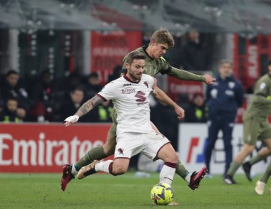 Karol Linetty of Torino FC during the Italian serie A, football match between Ac Milan and Torino Fc on 10 February 2023 at San Siro Stadium, Milan, Italy. Photo Ndrerim Kaceli - Credit: Nderim Kaceli/LiveMedi