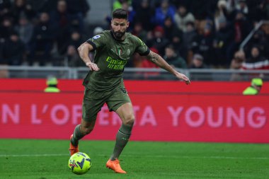 Olivier Giroud of AC Milan in action during Serie A 2022/23 football match between AC Milan and Torino FC at San Siro Stadium, Milan, Italy on February 10, 2023 - Credit: Fabrizio Carabelli/LiveMedi