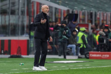 Stefano Pioli Head Coach of AC Milan reacts during Serie A 2022/23 football match between AC Milan and Torino FC at San Siro Stadium, Milan, Italy on February 10, 2023 - Credit: Fabrizio Carabelli/LiveMedi