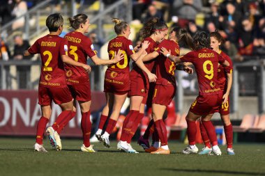 Benedetta Glionna of AS Roma Women during the 17th day of the Serie A Championship between A.S. Roma Women and F.C. Inter Women at the Stadio Tre Fontane on 11th of February, 2023 in Rome, Italy. - Credit: Domenico Cippitelli/LiveMedi