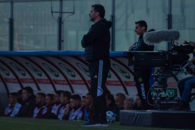Luca D'Angelo coach Pisa during Italian soccer Serie B match Reggina 1914 vs AC Pisa at the Oreste Granillo stadium in Reggio Calabria, Italy, February 11, 2023 - Credit: Valentina Giannetton