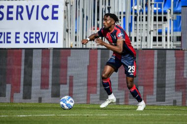 Antoine Makoumbou of Cagliari Calcio during Italian soccer Serie B match Cagliari Calcio vs Benevento Calcio at the Unipol Domus in Cagliari, Italy, February 11, 2023 - Credit: Luigi Can