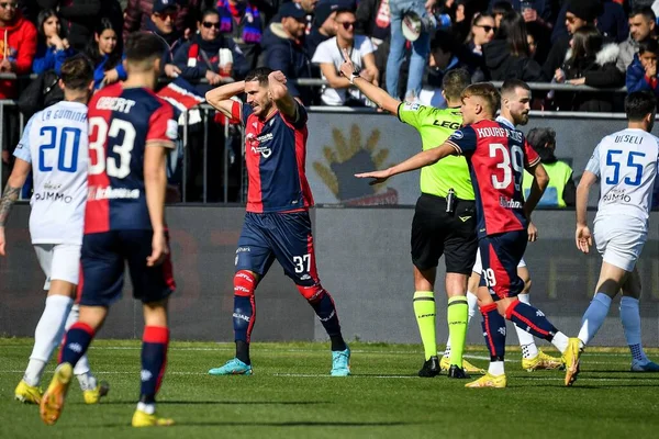 Paulo Azzi of Cagliari Calcio during Italian soccer Serie B match Cagliari Calcio vs Benevento Calcio at the Unipol Domus in Cagliari, Italy, February 11, 2023 - Credit: Luigi Can