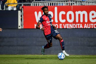 Antoine Makoumbou of Cagliari Calcio during Italian soccer Serie B match Cagliari Calcio vs Benevento Calcio at the Unipol Domus in Cagliari, Italy, February 11, 2023 - Credit: Luigi Can