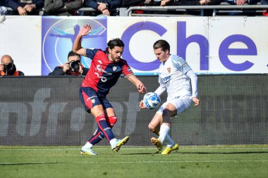 Alberto Dossena of Cagliari Calcio during Italian soccer Serie B match Cagliari Calcio vs Benevento Calcio at the Unipol Domus in Cagliari, Italy, February 11, 2023 - Credit: Luigi Can