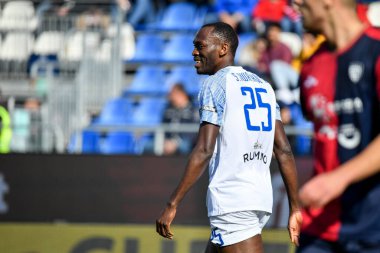 Simeon Tochukwu Nwankwo of Benevento Calcio during Italian soccer Serie B match Cagliari Calcio vs Benevento Calcio at the Unipol Domus in Cagliari, Italy, February 11, 2023 - Credit: Luigi Can