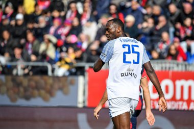 Simeon Tochukwu Nwankwo of Benevento Calcio during Italian soccer Serie B match Cagliari Calcio vs Benevento Calcio at the Unipol Domus in Cagliari, Italy, February 11, 2023 - Credit: Luigi Can