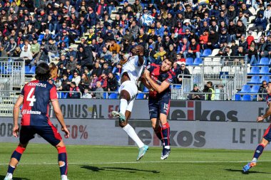 Simeon Tochukwu Nwankwo of Benevento Calcio during Italian soccer Serie B match Cagliari Calcio vs Benevento Calcio at the Unipol Domus in Cagliari, Italy, February 11, 2023 - Credit: Luigi Can