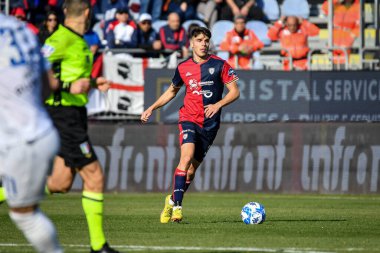 Adam Obert of Cagliari Calcio during Italian soccer Serie B match Cagliari Calcio vs Benevento Calcio at the Unipol Domus in Cagliari, Italy, February 11, 2023 - Credit: Luigi Can