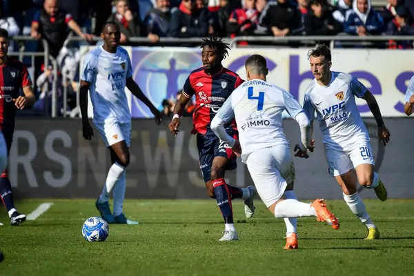 Antoine Makoumbou of Cagliari Calcio during Italian soccer Serie B match Cagliari Calcio vs Benevento Calcio at the Unipol Domus in Cagliari, Italy, February 11, 2023 - Credit: Luigi Can