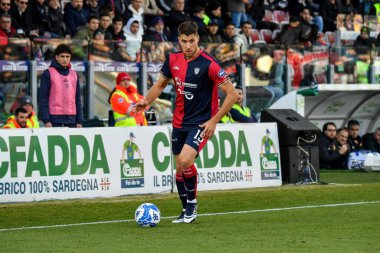 Giorgio Altare of Cagliari Calcio during Italian soccer Serie B match Cagliari Calcio vs Benevento Calcio at the Unipol Domus in Cagliari, Italy, February 11, 2023 - Credit: Luigi Can