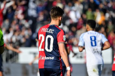 Nik Prelec of Cagliari Calcio during Italian soccer Serie B match Cagliari Calcio vs Benevento Calcio at the Unipol Domus in Cagliari, Italy, February 11, 2023 - Credit: Luigi Can