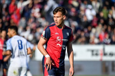 Nik Prelec of Cagliari Calcio during Italian soccer Serie B match Cagliari Calcio vs Benevento Calcio at the Unipol Domus in Cagliari, Italy, February 11, 2023 - Credit: Luigi Can