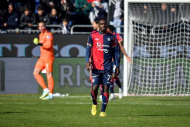Zito Andre Sebastiao Luvumbo of Cagliari Calcio during Italian soccer Serie B match Cagliari Calcio vs Benevento Calcio at the Unipol Domus in Cagliari, Italy, February 11, 2023 - Credit: Luigi Can