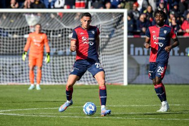 Gabriele Zappa of Cagliari Calcio during Italian soccer Serie B match Cagliari Calcio vs Benevento Calcio at the Unipol Domus in Cagliari, Italy, February 11, 2023 - Credit: Luigi Can