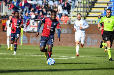 Zito Andre Sebastiao Luvumbo of Cagliari Calcio during Italian soccer Serie B match Cagliari Calcio vs Benevento Calcio at the Unipol Domus in Cagliari, Italy, February 11, 2023 - Credit: Luigi Can