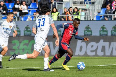 Zito Andre Sebastiao Luvumbo of Cagliari Calcio during Italian soccer Serie B match Cagliari Calcio vs Benevento Calcio at the Unipol Domus in Cagliari, Italy, February 11, 2023 - Credit: Luigi Can