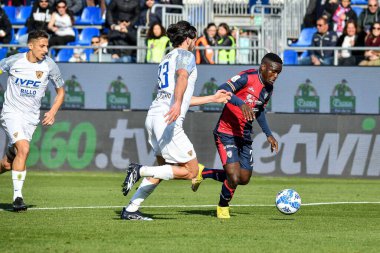 Zito Andre Sebastiao Luvumbo of Cagliari Calcio during Italian soccer Serie B match Cagliari Calcio vs Benevento Calcio at the Unipol Domus in Cagliari, Italy, February 11, 2023 - Credit: Luigi Can