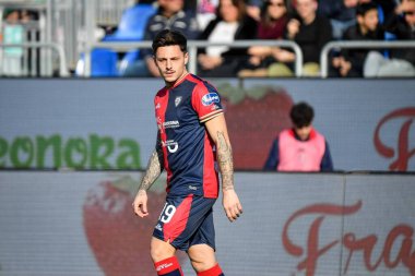 Vincenzo Millico of Cagliari Calcio during Italian soccer Serie B match Cagliari Calcio vs Benevento Calcio at the Unipol Domus in Cagliari, Italy, February 11, 2023 - Credit: Luigi Can