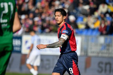 Gianluca Lapadula of Cagliari Calcio during Italian soccer Serie B match Cagliari Calcio vs Benevento Calcio at the Unipol Domus in Cagliari, Italy, February 11, 2023 - Credit: Luigi Can