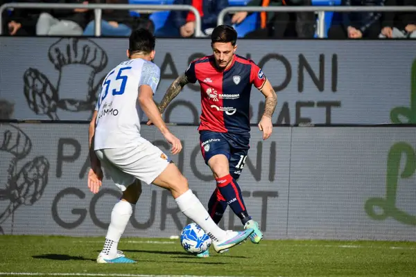 Vincenzo Millico of Cagliari Calcio during Italian soccer Serie B match Cagliari Calcio vs Benevento Calcio at the Unipol Domus in Cagliari, Italy, February 11, 2023 - Credit: Luigi Can